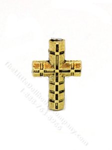(image for) Miniature Geometric Gold Cross for Dollhouses