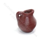 (image for) Dollhouse Miniature Painted Brown Jug