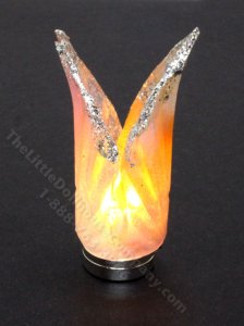 (image for) Miniature Battery Operated Pink and Orange Tulip Lamp