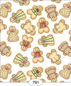 (image for) Dollhouse Scale Model Wallpaper Gingerbread