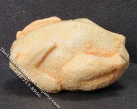(image for) Dollhouse Scale Model Yellow Uncooked Chicken