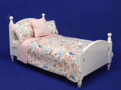 (image for) Miniature Peter Rabbit Twin Bed for Dollhouses