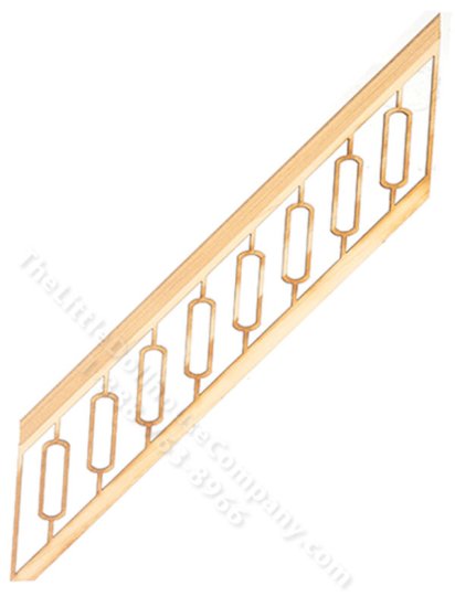 (image for) Miniature Oblong Stair Rail for Dollhouses