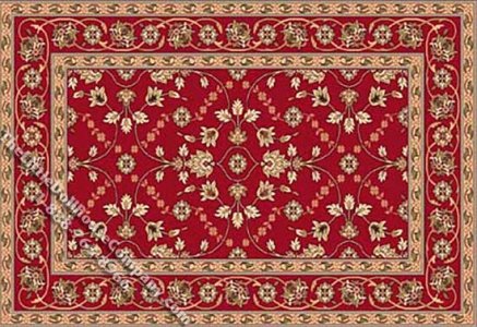 (image for) Miniature Rectangular Traditional Rug for Dollhouses