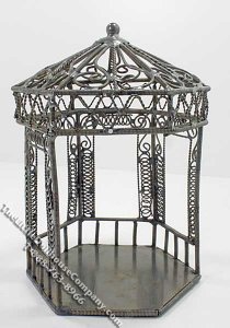 (image for) Miniature Metal Gazebo for Dollhouses