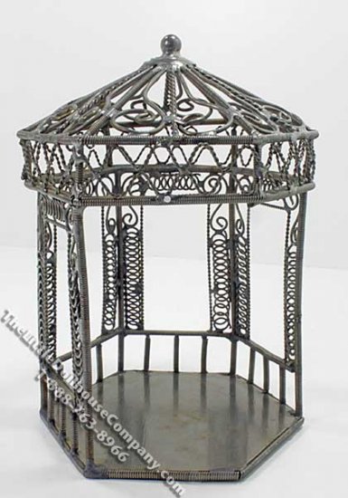(image for) Miniature Metal Gazebo for Dollhouses