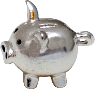 (image for) Silver Piggy Bank