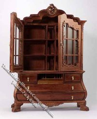 (image for) Miniature Vanderveer Baby House with Glass Doors for Dollhouses