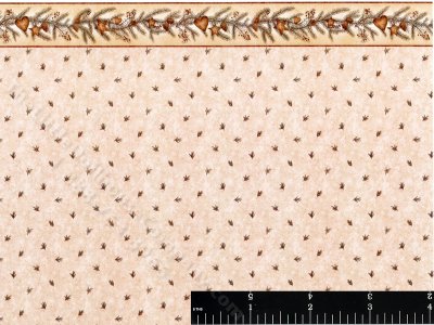 (image for) Pine Pattern Miniature Wallpaper for Dollhouses