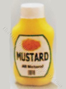 (image for) Miniature Mustard Squeeze Bottle for Dollhouses