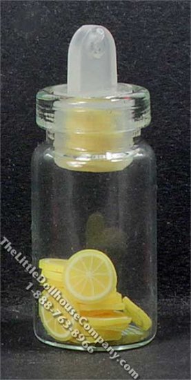 (image for) Miniature Sliced Lemons in a Jar for Dollhouses