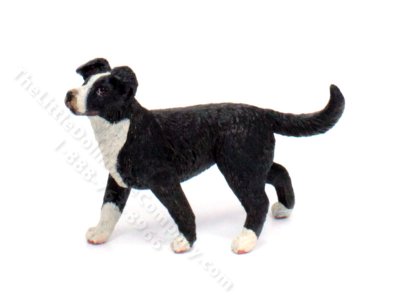 (image for) Dollhouse Scale Border Collie Dog