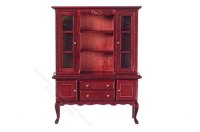 (image for) Miniature Mahogany China Cabinet Hutch