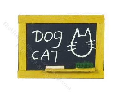 (image for) 1:12 Dollhouse Miniature Kid's Favourite Blackboard