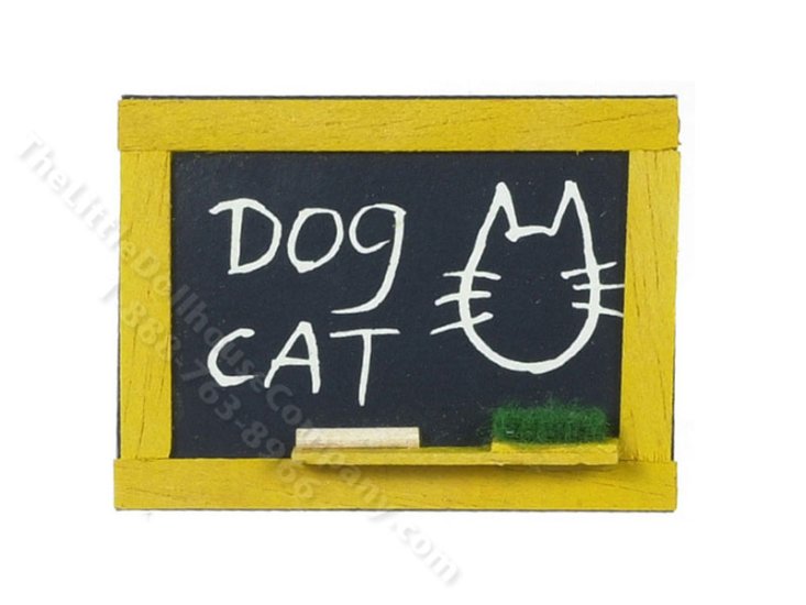 (image for) 1:12 Dollhouse Miniature Kid's Favourite Blackboard