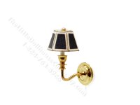 (image for) Miniature 12v Short Wall Sconce for Dollhouses - Black