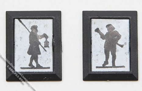 (image for) Miniature Town Crier/Lamplighter Silhouettes For Dollhouses
