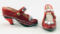 (image for) Miniature Leather Ladies Shoes by Judith Blondell for Dollhouses
