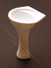 (image for) Miniature White Pedestal Sink for Dollhouses