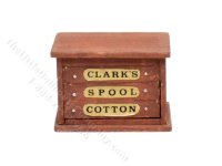 (image for) Vintage Miniature Spool Cabinet for Dollhouses