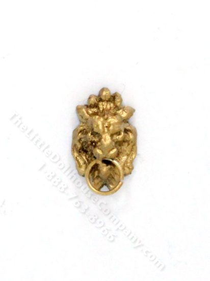 (image for) Miniature Antique Style Lion Head Door Knocker for Dollhouses