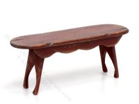 (image for) Vintage Miniature Rustic Bench for Dollhouses