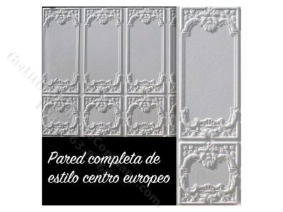 (image for) Dollhouse Scale Model Embossed Wall Panel