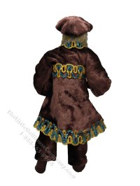 (image for) Miniature Handcrafted Vintage Tudor Man in Brown Velvet by Detta's Darling Dolls
