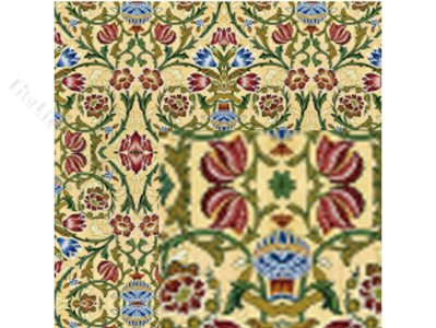 (image for) 1/2 Scale William Morris Wallpaper for Dollhouses