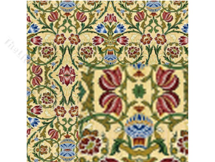 (image for) 1/2 Scale William Morris Wallpaper for Dollhouses