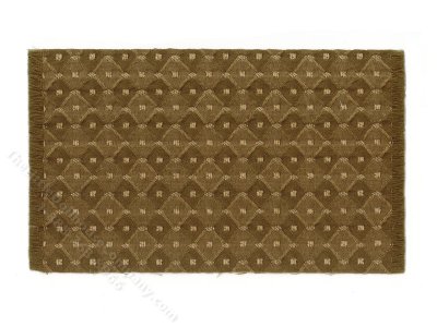 (image for) Miniature Green Diamond Rug for Dollhouses
