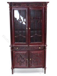 (image for) Miniature Ornate China Cabinet for Dollhouses