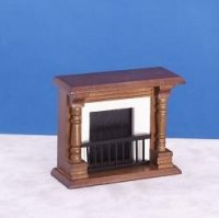 (image for) Dollhouse Victorian Wood Fireplace