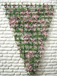 (image for) Dollhouse Scale Model 4.25" Vine with Pink Flowers