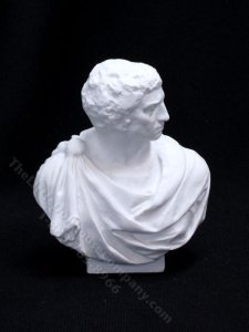 (image for) Playscale Miniature Bust of Brutus for Dollhouses