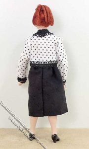 (image for) Red Haired Woman Wearing an Polka-dot Dress by Patsy Thomas