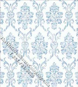 (image for) Camilla Damask Pattern Miniature Wallpaper for Dollhouses