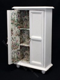 (image for) Miniature White Wardrobe for Dollhouses
