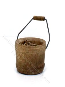 (image for) Miniature Filled Carved Wooden Bucked
