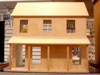 (image for) Unfinished Assembled Farmhouse Dollhouse