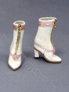 (image for) White Leather and Pink Boots by Judith Blondell