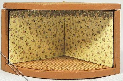 (image for) Wedge Roombox Kit for 1/144" Scale Dollhouse Furniture