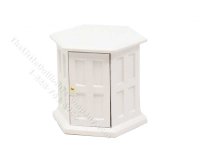 Miniature White End Table For Dollhouses (image for) Miniature White End Table For Dollhouses