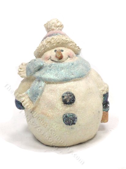 (image for) Miniature Glittery Snowman for Dollhouses