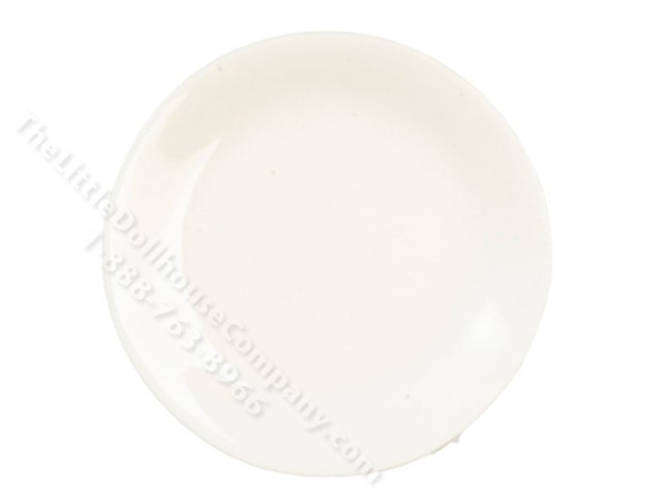 (image for) Miniature 1.5" Ceramic Plate for Dollhouses