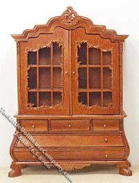 (image for) Miniature Vanderveer Baby House with Glass Doors for Dollhouses