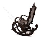 (image for) Vintage Miniature Italian Renaissance Rocking Chair for Dollhouses
