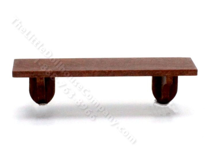 (image for) Miniature Walnut Wall Shelf for Dollhouses