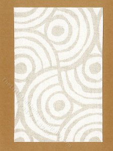 (image for) Miniature Cream Ripples Rug for Dollhouses