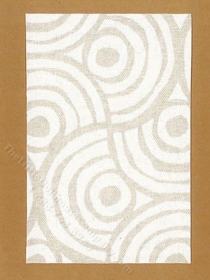 (image for) Miniature Cream Ripples Rug for Dollhouses